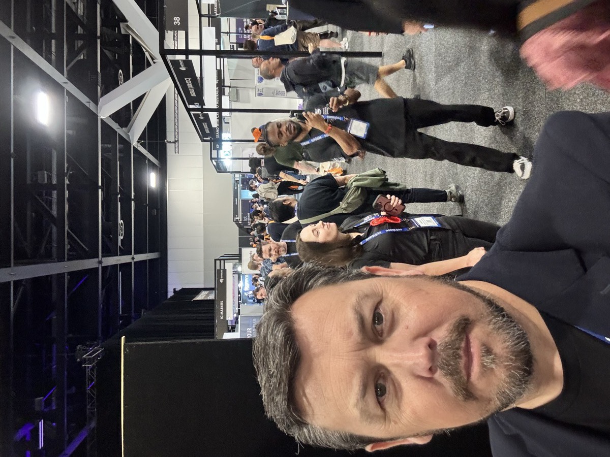 Adam Poulton at a Bitcoin conference